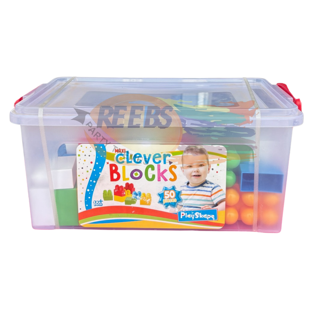 50-Piece Maxi Clever Blocks Box